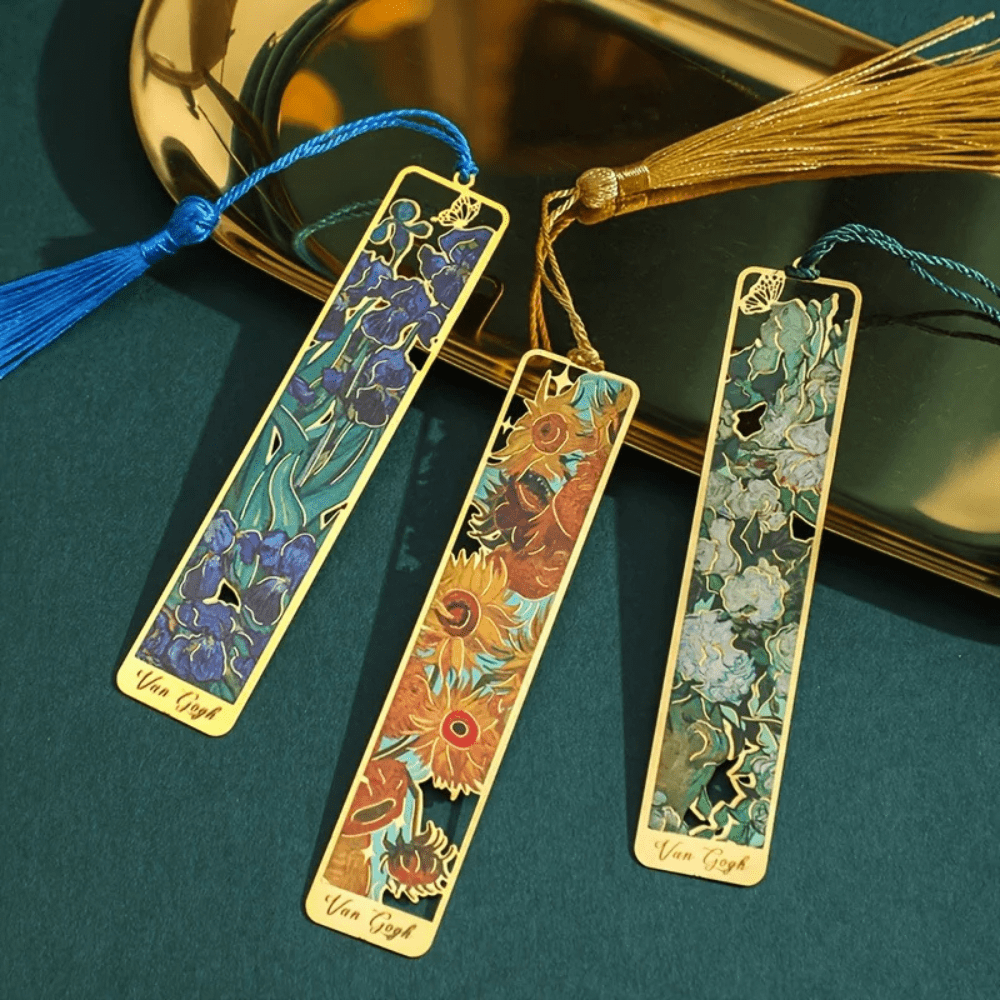 BowLift | Metal Bookmark | Floral Painting