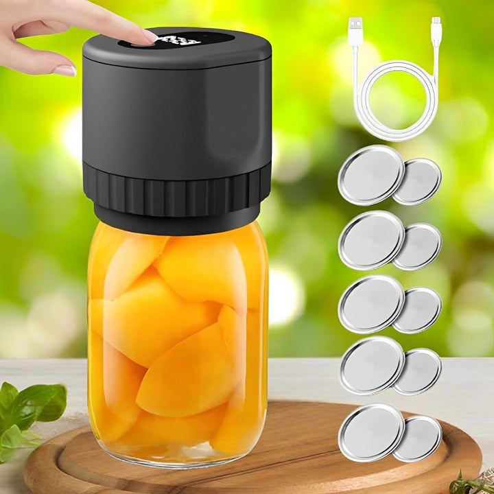 BowLift | Electric Mason Jar Vacuum Sealer with LED Display