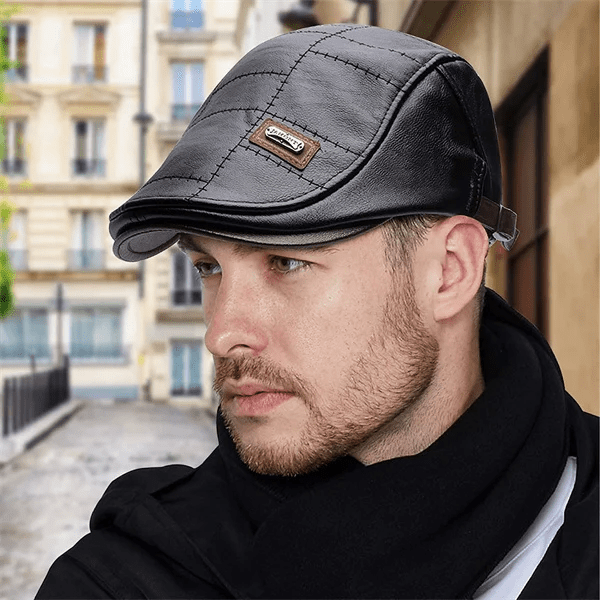 LuxeStyle Beret – Timeless Elegance of Leather Bowlift