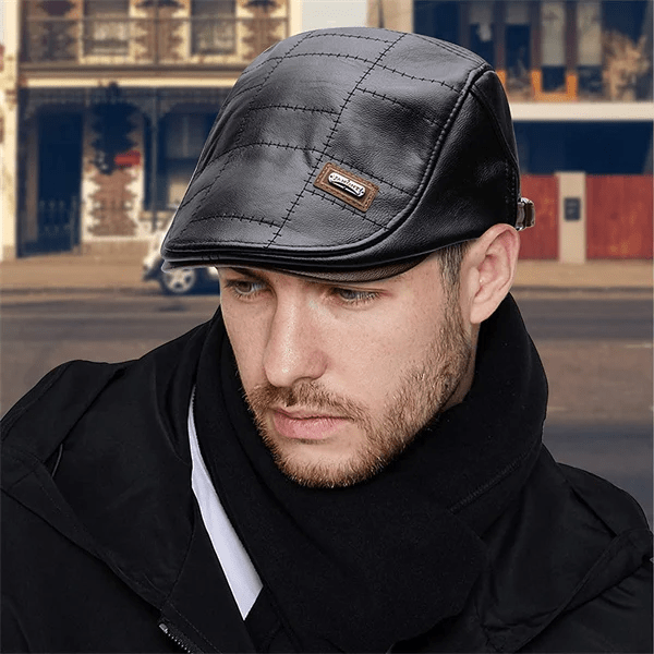 LuxeStyle Beret – Timeless Elegance of Leather Bowlift