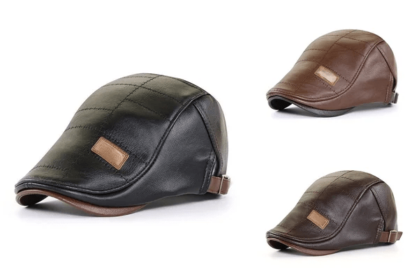 LuxeStyle Beret – Timeless Elegance of Leather Bowlift