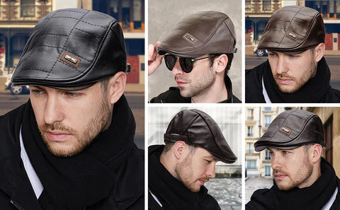 LuxeStyle Beret – Timeless Elegance of Leather Bowlift