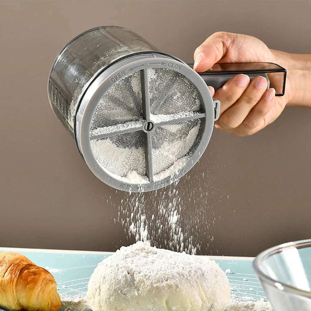 Measuring Cup Powder Mesh Sugar Sifter Powder Shaker Kitchen Tool | Bowlift