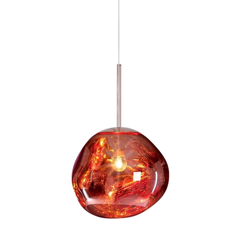 BowLift | Artistic Hanging Lamp of Melted Glass Modern and Elegant Lighting for Interior