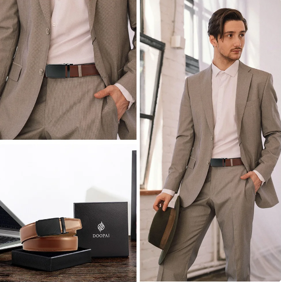 BowLift | Men's Belt with Automatic Buckle - Eleganzio