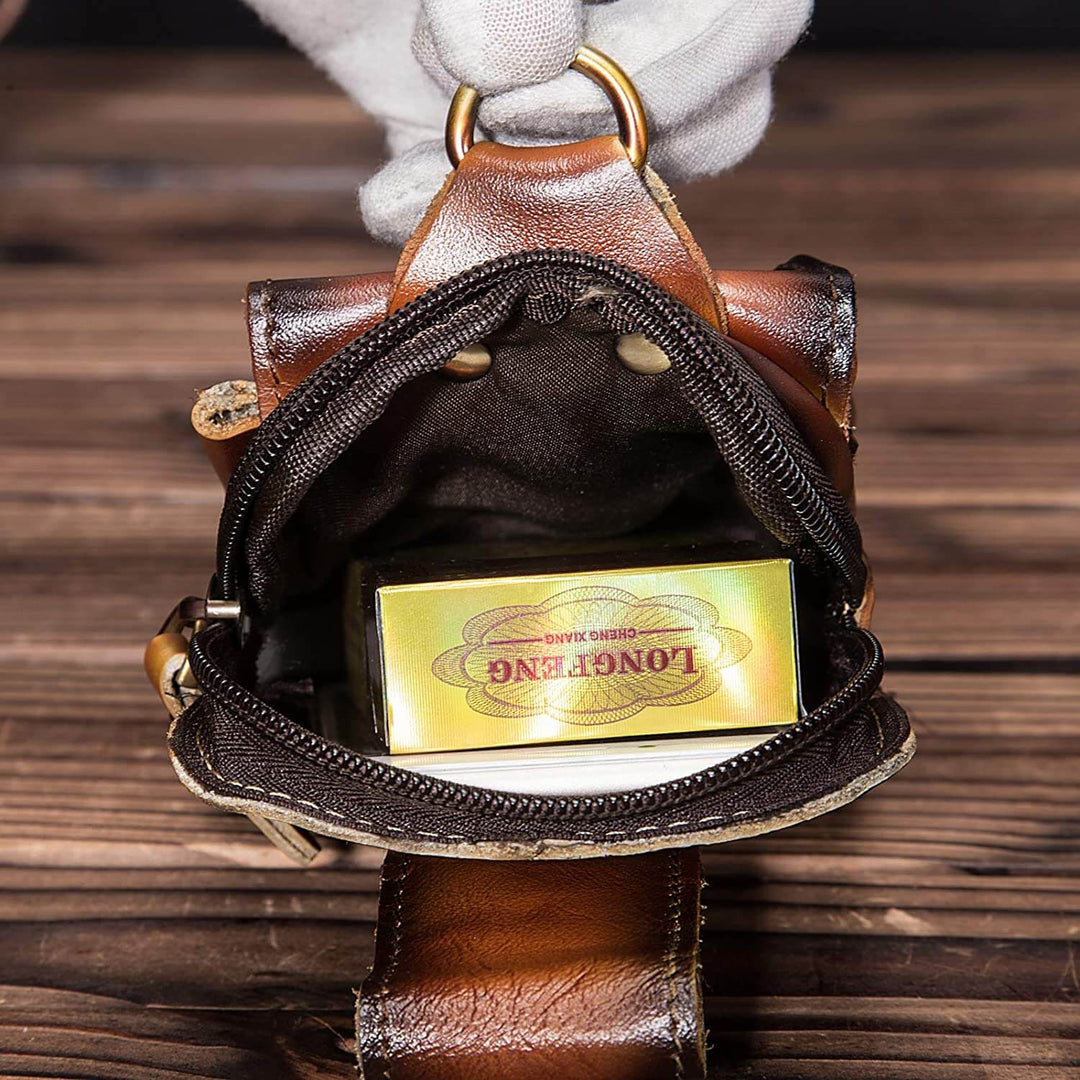 EliteGuard – Luxury Leather Hip Bag for Men Bowlift