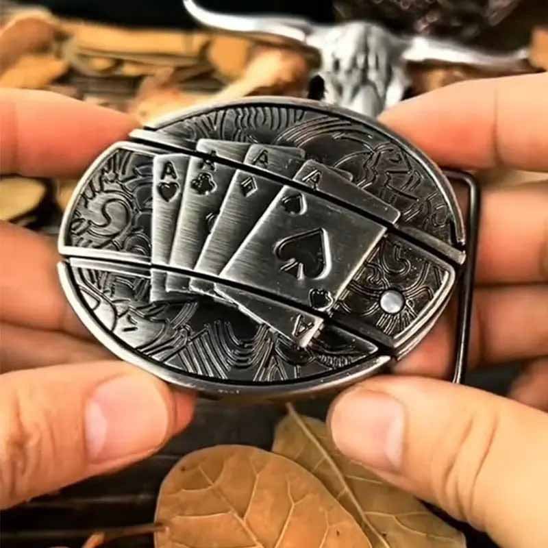 BowLift | Metal Oval Cowboys Belt Buckle