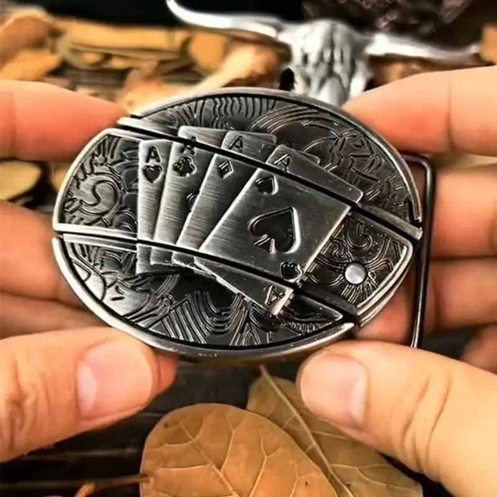 BowLift | Metal Oval Cowboys Belt Buckle
