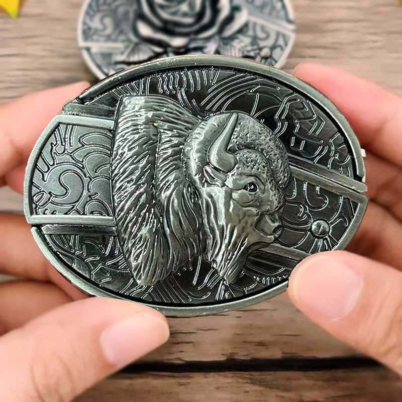 BowLift | Metal Oval Cowboys Belt Buckle