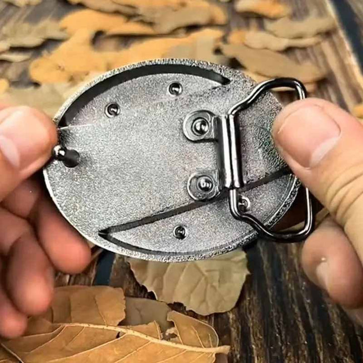 BowLift | Metal Oval Cowboys Belt Buckle