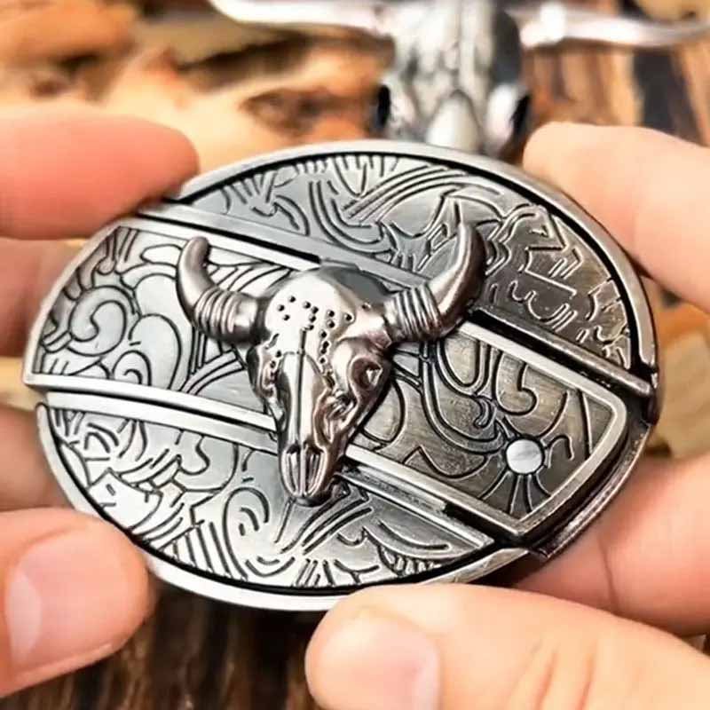 BowLift | Metal Oval Cowboys Belt Buckle