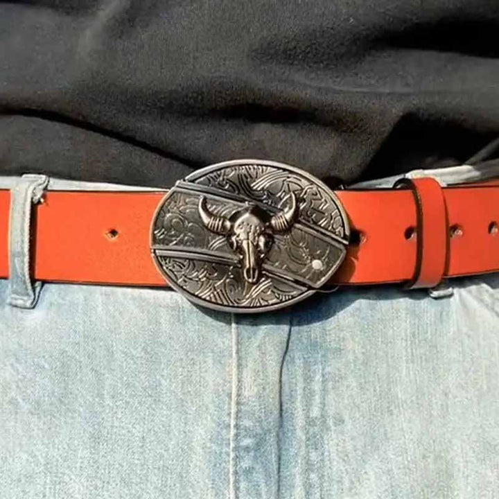 BowLift | Metal Oval Cowboys Belt Buckle