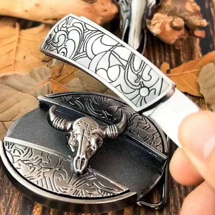 BowLift | Metal Oval Cowboys Belt Buckle
