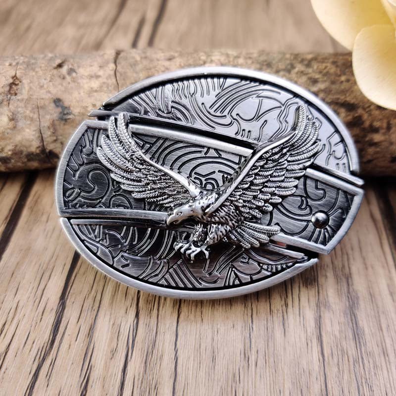 BowLift | Metal Oval Cowboys Belt Buckle