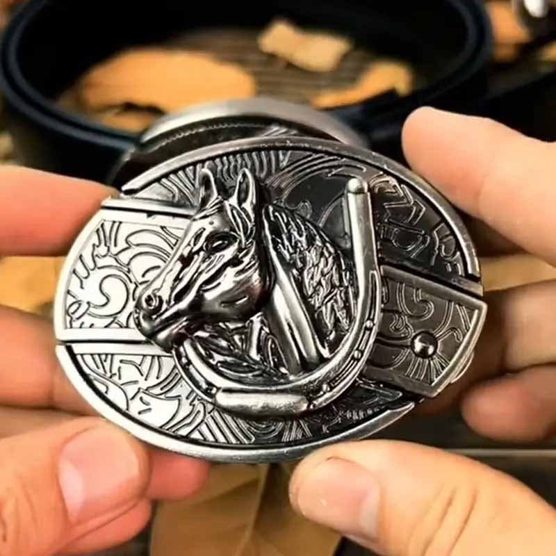 BowLift | Metal Oval Cowboys Belt Buckle