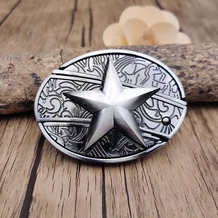 BowLift | Metal Oval Cowboys Belt Buckle