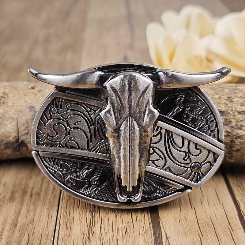 BowLift | Metal Oval Cowboys Belt Buckle
