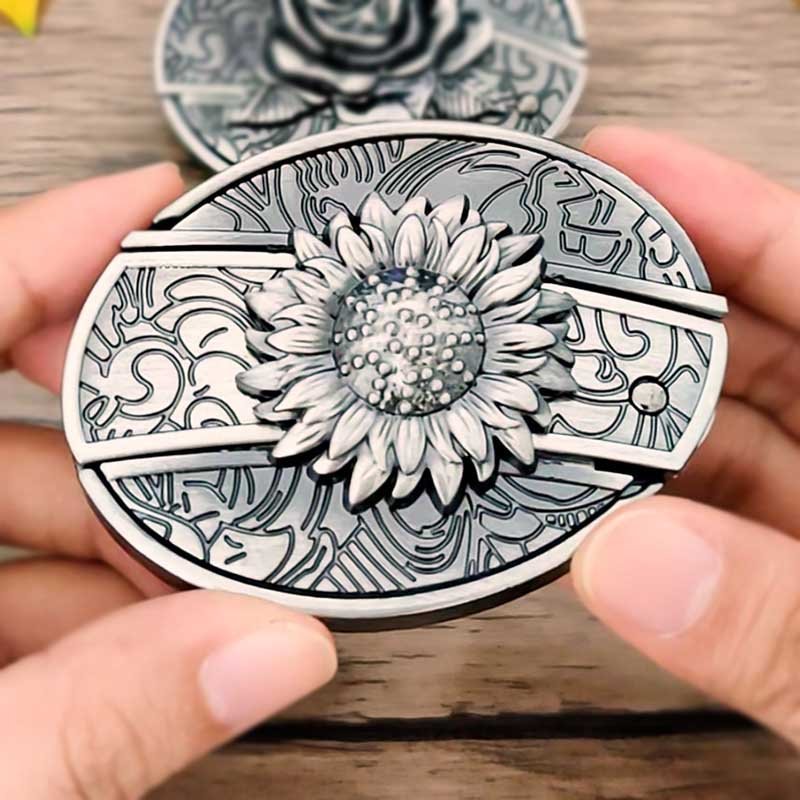 BowLift | Metal Oval Cowboys Belt Buckle
