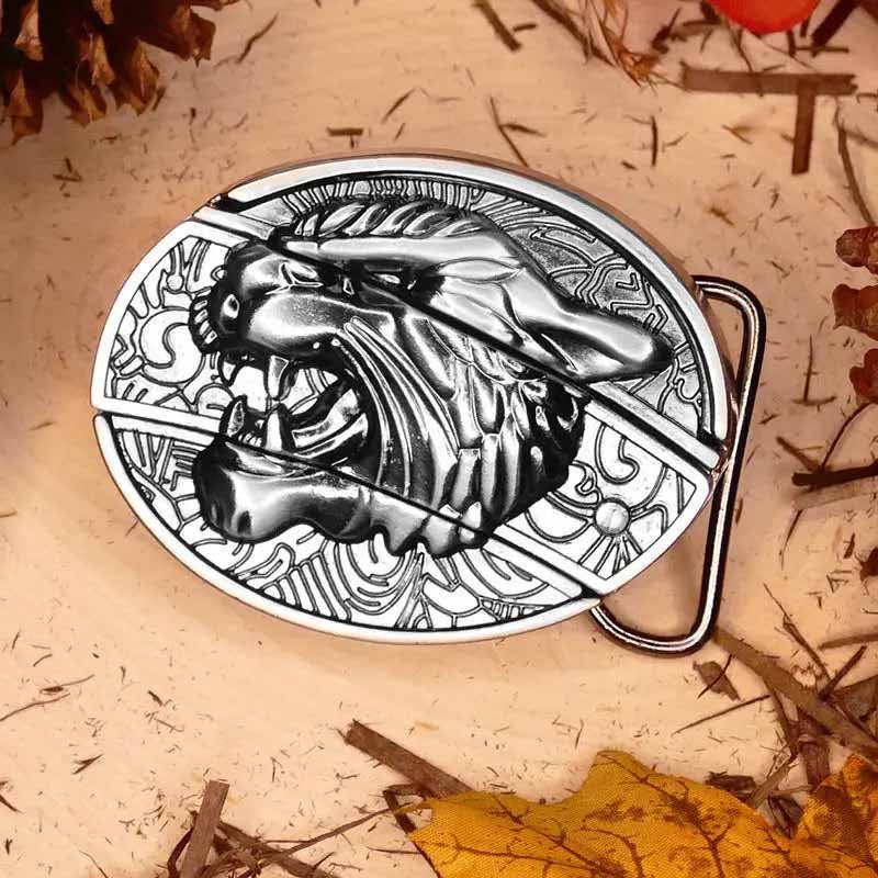BowLift | Metal Oval Cowboys Belt Buckle