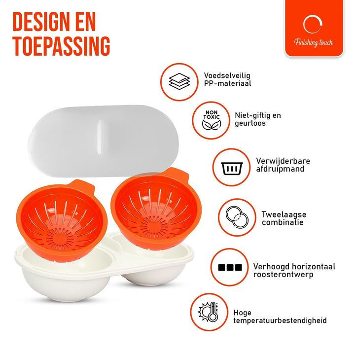 BowLift | Microwave Egg Poacher Set - EggEase