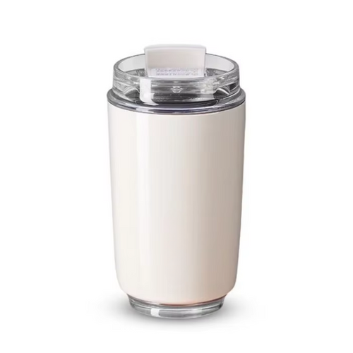 BowLift | Milk White Insulating Travel Mug – Stainless Steel Thermos Flask