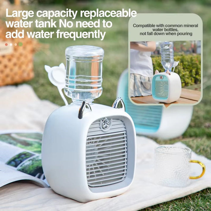 BowLift | Mini Air Conditioner with 3-Speed Fan & Mist Sprayer