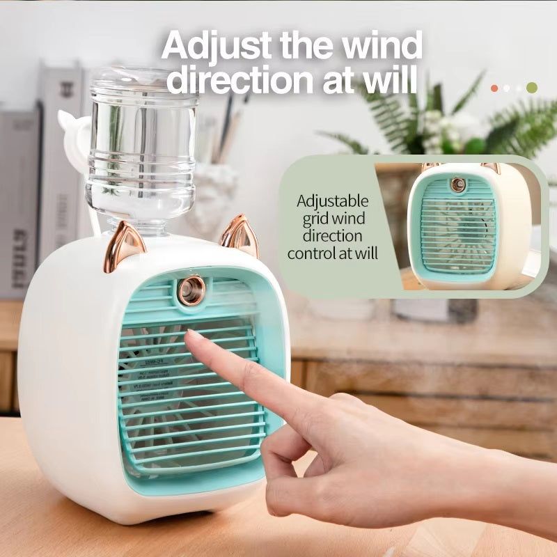 BowLift | Mini Air Conditioner with 3-Speed Fan & Mist Sprayer