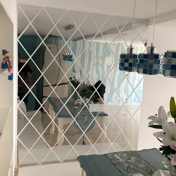 BowLift | MirraShape 3D Mirror Triangles – Transform Your Walls with Modern Depth and Shine