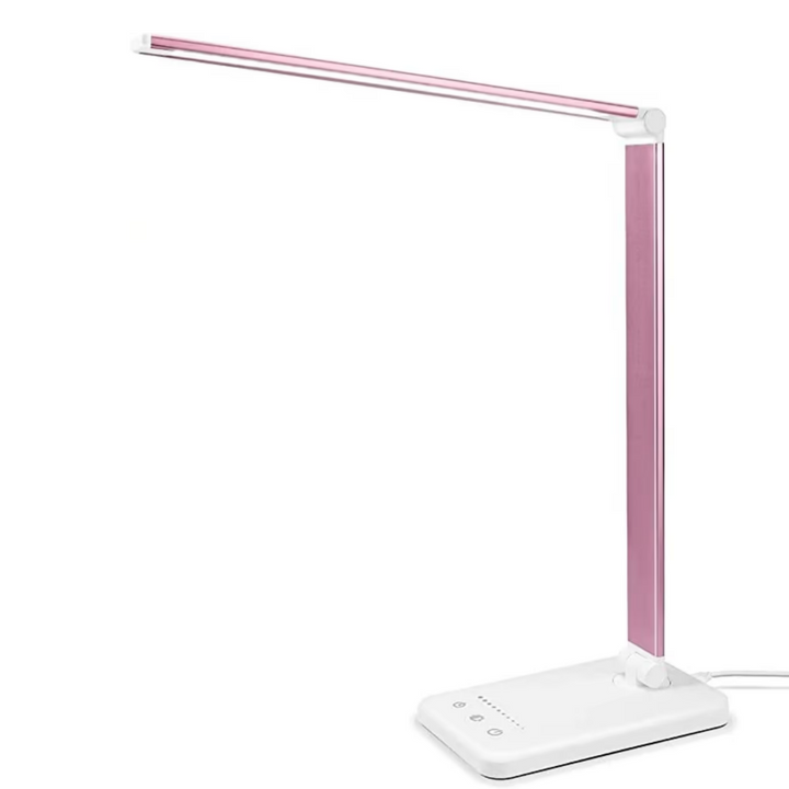 BowLift | Modern Adjustable LED Desk Lamp with USB Charging Port - BrightEase