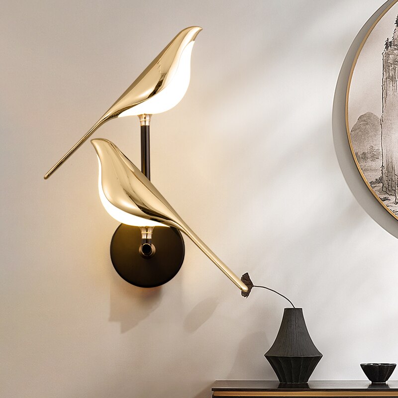 BowLift | Modern Birds Wall Lamp - AviaryGlow