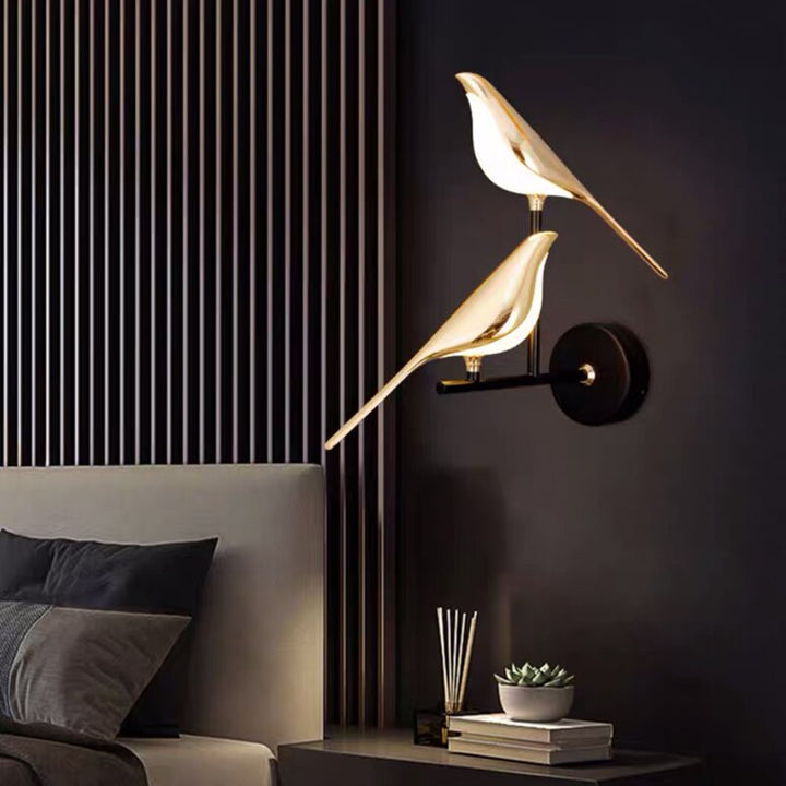 BowLift | Modern Birds Wall Lamp - AviaryGlow