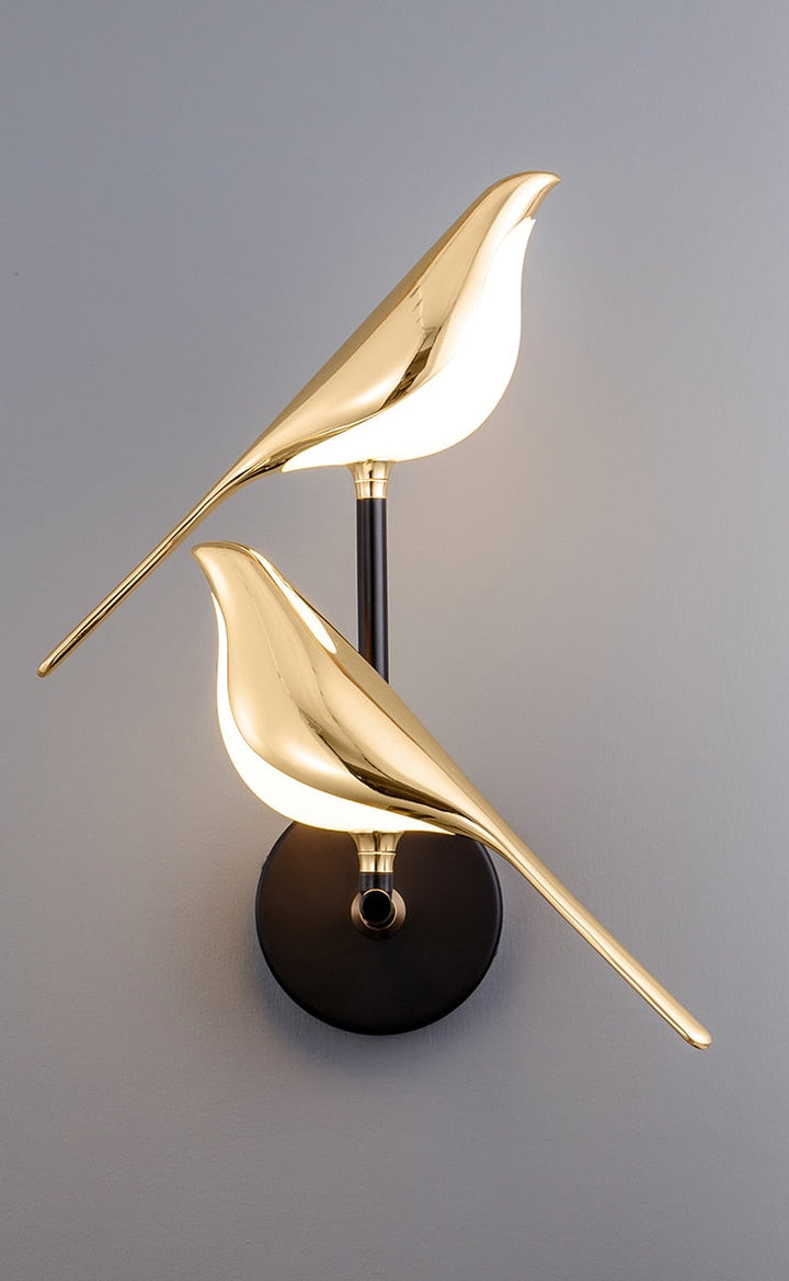 BowLift | Modern Birds Wall Lamp - AviaryGlow