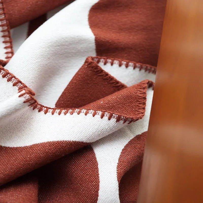 BowLift | Modern, Abstract Throw Blanket in Bohemian Style – Nordic Style Blanket, Bedspread, Coverlet