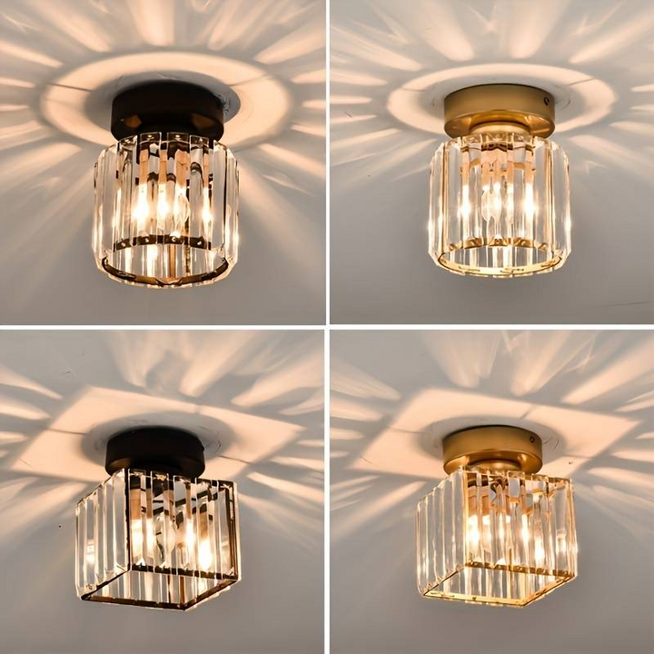 BowLift | Modern Crystal Ceiling Light - CrystalGlow