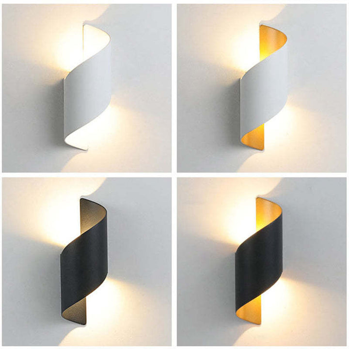 BowLift | Modern Spiral LED Wall Lamp – TwistLight
