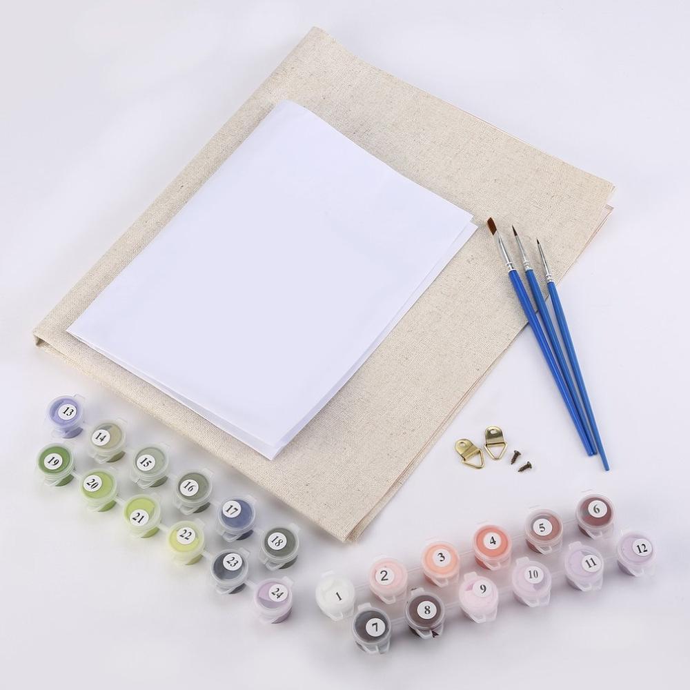 Swan Moonlight Lake - Van-Go Paint-By-Number Kit | Bowlift