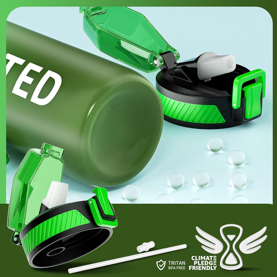 BowLift | Motivational Leak-proof Bottle with Straw - Sports Bottle