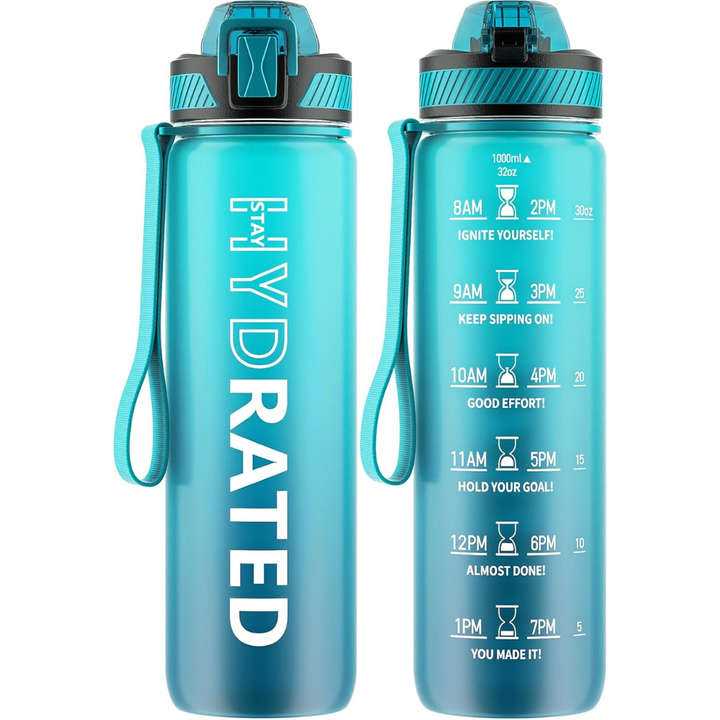 BowLift | Motivational Leak-proof Bottle with Straw - Sports Bottle