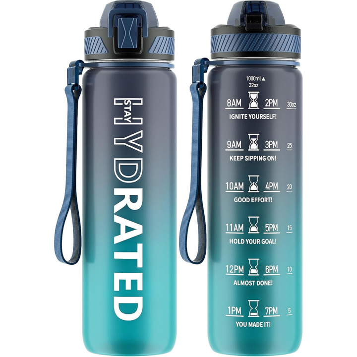 BowLift | Motivational Leak-proof Bottle with Straw - Sports Bottle