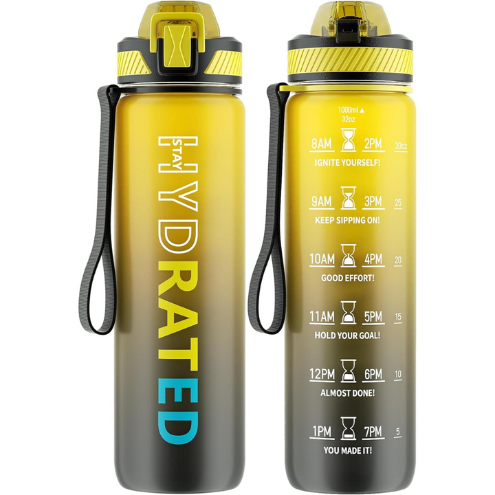 BowLift | Motivational Leak-proof Bottle with Straw - Sports Bottle
