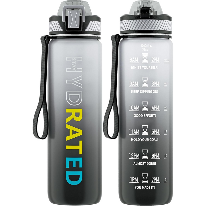 BowLift | Motivational Leak-proof Bottle with Straw - Sports Bottle