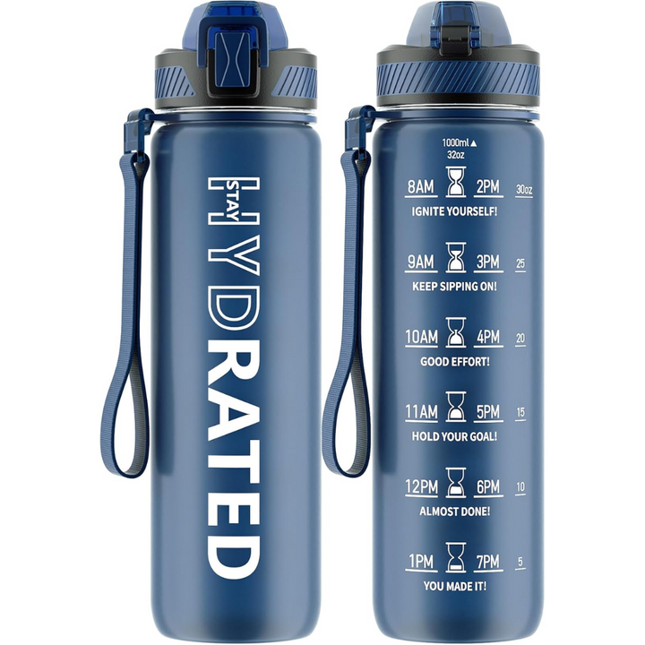 BowLift | Motivational Leak-proof Bottle with Straw - Sports Bottle