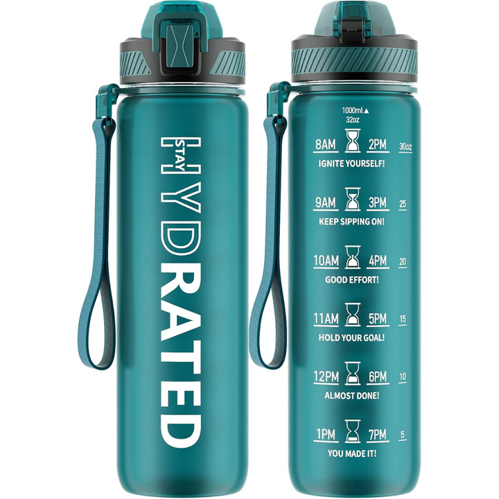 BowLift | Motivational Leak-proof Bottle with Straw - Sports Bottle