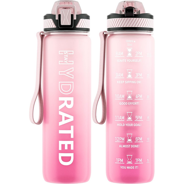 BowLift | Motivational Leak-proof Bottle with Straw - Sports Bottle