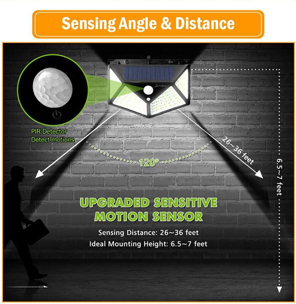 BowLift | MULTIFUNCTIONAL SOLAR LAMP - WATERPROOF LED GARDEN LIGHTING WITH MOTION SENSOR