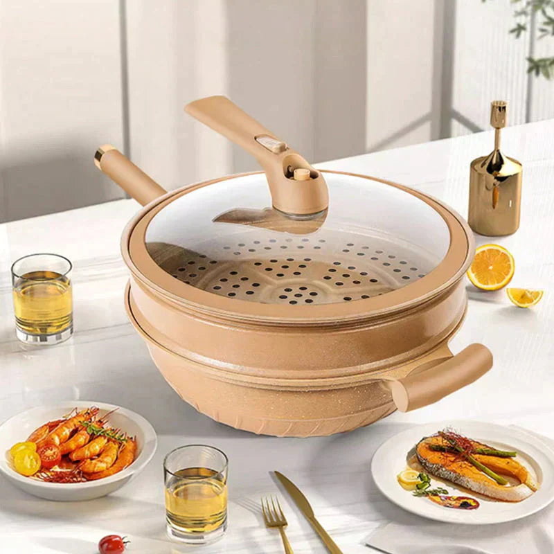 BowLift | Multifunctional Wok Pan with Non-Stick Coating - CookFlex