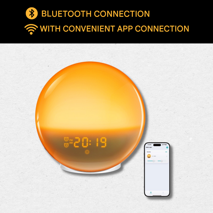 BowLift | Natural Alarm Clock Radio with Wake-Up Light - GlowRise