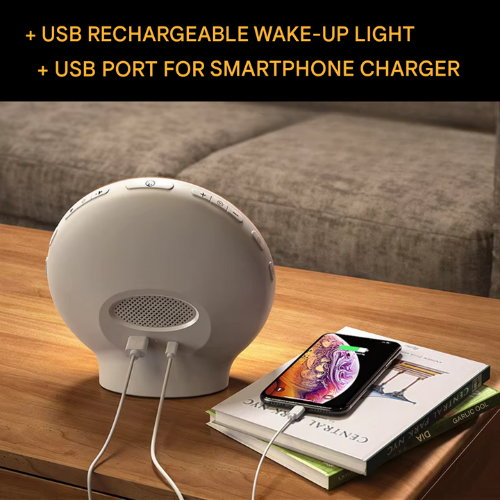 BowLift | Natural Alarm Clock Radio with Wake-Up Light - GlowRise