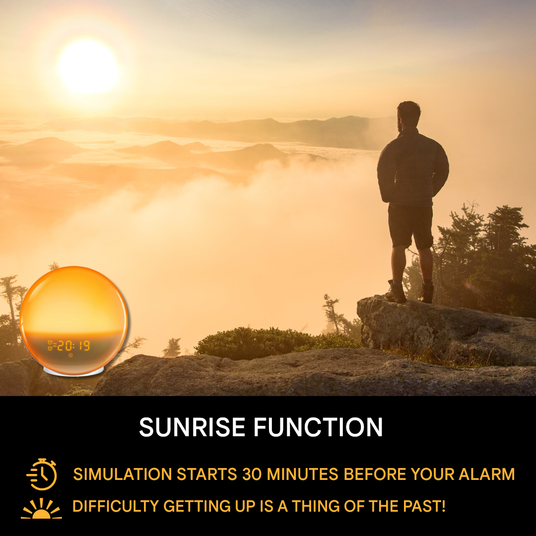 BowLift | Natural Alarm Clock Radio with Wake-Up Light - GlowRise
