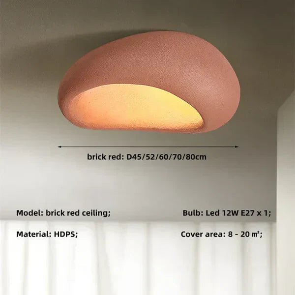 BowLift | Natural Wabi Sabi Ceiling Lamp - SereneAura